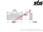 Πλακέτες φρένων πίσω - SBS 799SI (μεταλλικές / σιντερισμένες) - (SBS)