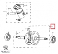 Πρωτότυπος άξονας - Peugeot SV Geo ('91-'97) 2T AC 125cc - Peugeot