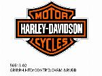 ДРЪЖКА,ДЯСНА,ХТД/КОНТРОЛИРАНА,ХРОМ&ГУМА - 56513-02 - Harley-Davidson