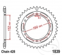 Задна зъбчата JTR1839.55 (стъпка 428) - Yamaha SR 400 - Юбилейна / SR 500 SP дискови спира