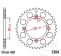 Задна зъбчатка JTR1204.50 (стъпка 428) - Honda CRF 125 F 17/14 инча / AJP PR3 125 Ендуро - Град