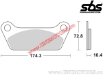 Задни накладки за спирачка - SBS 553HF (керамични) - (SBS)