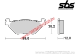 Задни накладки - SBS 169HF (керамични) - (SBS)