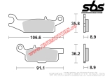 Задни спирачни накладки - SBS 851SI (метални / синтеровани) - (SBS)