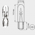 Мотопро - Стандартен бек 12V - 1,2W със стъклено гнездо 2,0 x 4,6