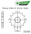 Преден пиньон 12 зъба верига 520 - Aprilia AF1 / ETX / Europa / Classic / MX / Pegaso / Red Rose / RS / RX