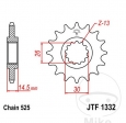 Преден пиньон JTF1332.14 (стъпка 525) - Honda CB 750 / CB 1000 RA / CB 750 F2 / RVF 750 R / VFR 800 F / VFR 80