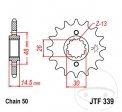 Преден пиньон JTF339.15 (стъпка 530) - Honda CB 1300 F / SA / CB 750 C / F / F2 / CB 900 F / F2 / CBR 1000 F /