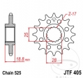 Преден пиньон JTF405.19 (стъпка 525) - BMW F 800 800 R ('09-'13) / R ABS ('17-'27) / R ABS ESA ('17-'19) - JM