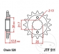 Преден пиньон JTF511.16 (стъпка 520) - Kawasaki KL 650 B / Kawasaki KLR 650 A / KLR 650 C / KLX 650 C / KLX 65