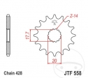 Преден пиньон JTF558.13 (стъпка 428) - Sachs ZX- ZZ 125 2T / Yamaha DT 125 R / RE / RH / RN / X / TDR 125 / H 