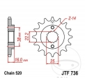 Преден пиньон JTF736.13 (стъпка 520) - Ducati 748 748 R / S / SP / SPS / 851 851 S / Strada / 888 888 SP2 / SP