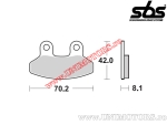 Предна спирачна накладка - SBS 178CT (карбонова технология) - (SBS)