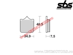 Предна спирачна накладка - SBS 762DS (двойно синтеризирана) - (SBS)