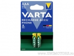 AAA Rechargeable Battery ACCU Phone 1.2V 800mAh Blister Set 2 Pieces - Varta