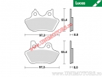 Achterremblokken - MCB778SH gesinterd SH - Lucas TRW