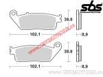 Achterremblokken - SBS 184MS (metalen / gesinterd) - (SBS)