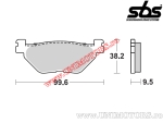 Achterremblokken - SBS 769LS (metalen / gesinterd) - (SBS)