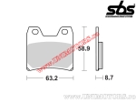 Achterremblokken - SBS 770LS (metalen / gesinterd) - (SBS)