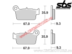 Achterremblokken - SBS 790CS (koolstof-zilver) - (SBS)