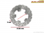 Achterremschijf Whoop (buitendiameter 282mm / dikte 5mm) - Yamaha T Max 530 ie 4T LC ('12-'14 / J409E) - Malossi