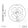 Achtertandwiel Esjot zwart - 40 tanden (stap 415) - Hercules MP2 50 2-Gang / MP4 50 3-Gang / MX-1 25 2-Gang Hand - JM