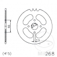 Achtertandwiel Esjot zwart - 44 tanden (stap 415) - Hercules Optima 50 2-versnellingen / 50 3-versnellingen - 50 3S - P3 50 2-ve