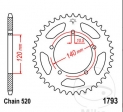 Achtertandwiel JTR1793.43 (stap 520) - Suzuki GSX-R 600 U3 / GSX-R 600 UE / GSX-R 600 UF / GSX-R 600 X Anniversary - JM