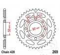 Achtertandwiel JTR269.47 (stap 428) - Keeway Superlight 125 Limited / TX 125 S / TL 125 S / CM 185 T / CM 200 T / MSX 125 - JM