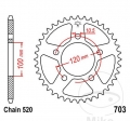 Achtertandwiel JTR703.47 (stap 520) - Aprilia RSV 1000 R Factory / RSV 1000 R Mille / RSV 1000 R Tuono / RSV4 1000 Factory - JM