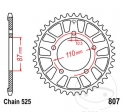 Achtertandwiel JTR807.44 (stap 525) - Suzuki GSF 650 S Bandit - SA Bandit ABS - SU Bandit - SUA Bandit ABS - U Bandit - JM