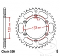 Achtertandwiel JTR8.51 (stap 520) - BMW G 450 X ('08-'12) - JM