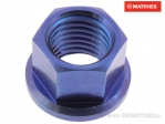 Achterwielmoer Pro Bolt M12 x 1.50 mm titanium blauw - BMW HP4 1000 ABS / S 1000 RR / HP4 1000 Competition ABS - JM