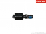 Adaptador de espelho, preto, de rosca interna M8x1.25 para rosca externa direita M8x1.25mm - JM