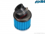 Air filter (118mm / 80mm / 32mm, angle 30°) - blue - Polini