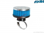 Air filter (60mm / 80mm / 36mm, right angle) - blue - Polini