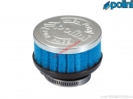 Air filter (63mm / 80mm / 39mm, right angle) - blue - Polini