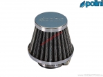 Air filter (81mm / 74mm / 35mm, right angle) - chrome - Polini