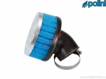 Air filter (92mm / 80mm / 39mm, angle 30°) - blue - Polini