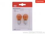 Ampoule de clignotant arrière PY21W orange BAU15S JMP Naos 12V 21W ensemble blister de 2 pièces - JM