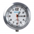 AnaClock motorcycle clock - silver casing & white background - Oxford