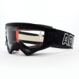 ARIETE - MUDMAX Goggles - BLACK / CLEAR LENS WITH PINS