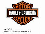 Assemblaggio Ruota Posteriore, 5 Razze, Nero/Nero Lucido, 18 - 40900710 - Harley-Davidson