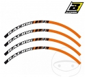 Autocollant de roue - RACING orange - JM