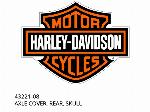 AXLE COVER, REAR, SKULL - 43221-08 - Harley-Davidson