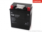 Batterie acide YB12A-B 12V 12Ah - Honda CB 450 S / GB 500 Clubman / VFR 750 / XBR 500 / XL 600 / XRV 650 Africa Twin - JM