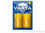 Batterie D Alkaline Longlife 1.5V blister set 2 pièces - Varta