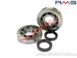 Bearing and oil seals set for crankshaft - Aprilia SR / Gilera Runner FX / FXR / Piaggio Hexagon / Skipper 125-180cc 2T - (RMS)