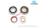 Bearing and seal set for crankshaft - Aprilia RS / RX / Tuono / Peugeot XPS / Yamaha TZR 50cc 2-stroke - (Olympia)