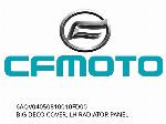 BIG DECO COVER, LH RADIATOR PANEL - 6AQV04050810010FD00 - CFMOTO